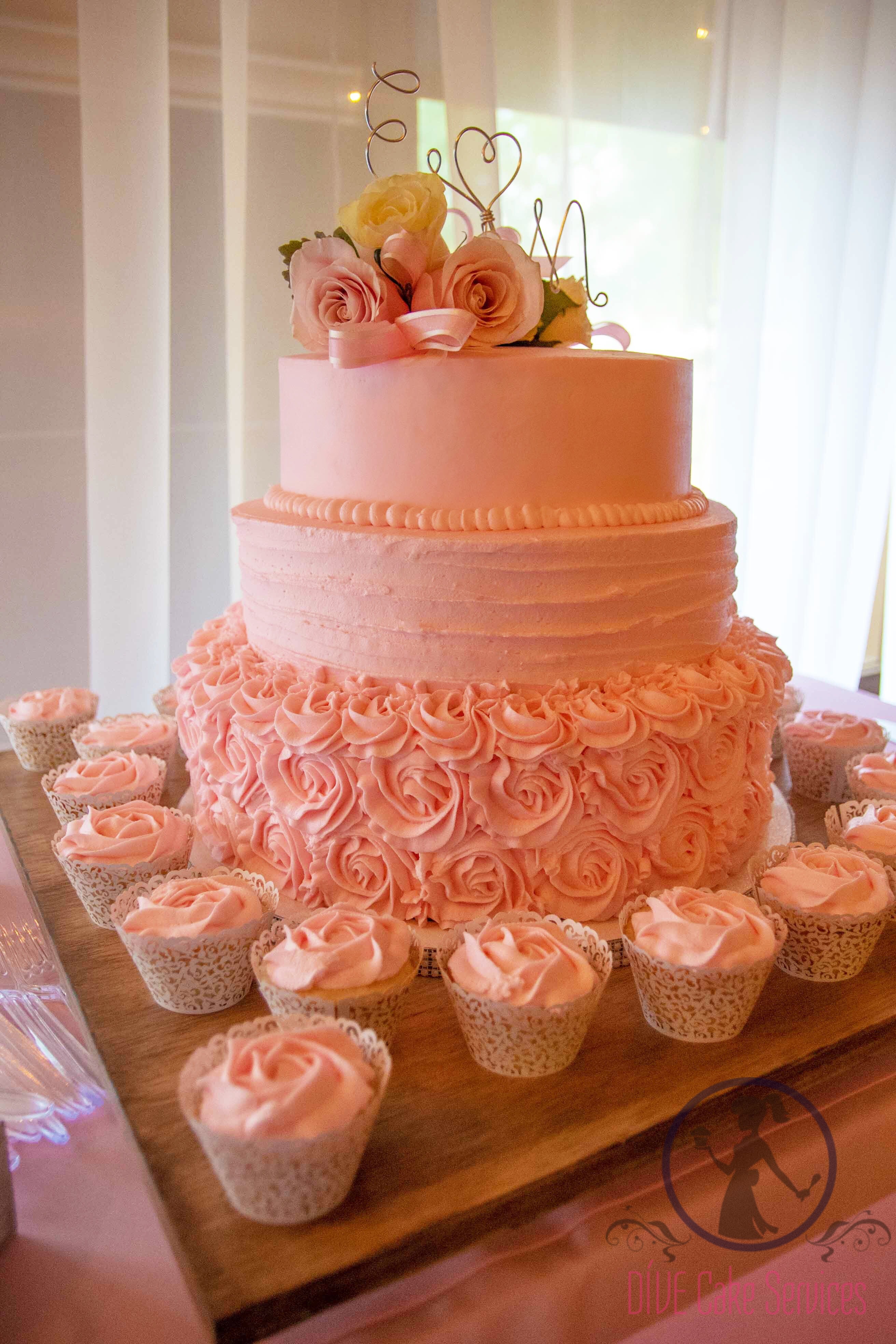 Rossette Wedding Cake